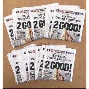 2023 UGA Georgia Bulldogs National Championship 16 Page Edition Newspaper -*New*
